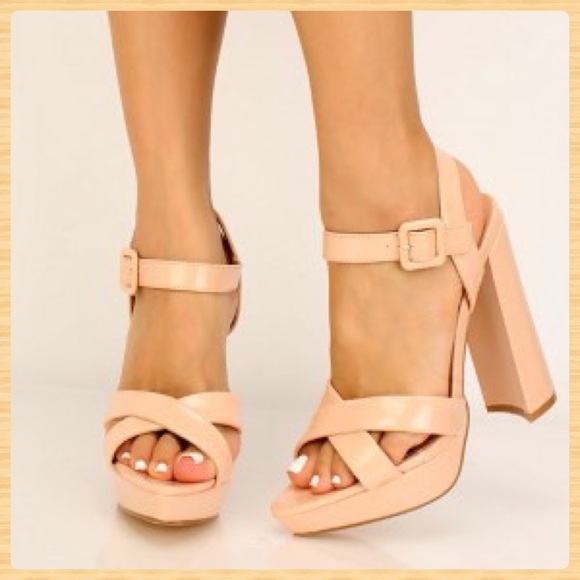 Cape Robbin Shoes - NWOT Cape Robbin Rarity Crisscross Heel Sandal